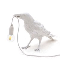 Seletti Bird Lamp White Waiting